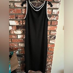 Ann Taylor Sleeveless Black Dress 10P